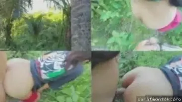 Ngentot pacar nakal di alam terbuka super hot