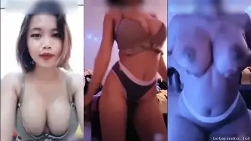 QueenBee Pamer Toket Gede Tubuh Langsing Sampe Basah